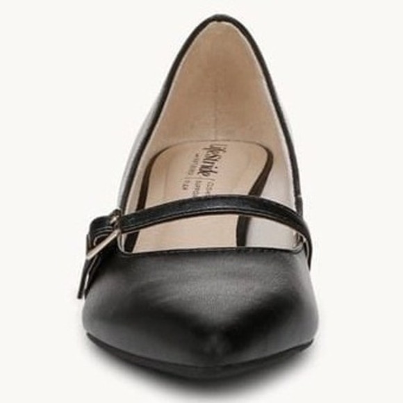 LifeStride Madelyn Black Faux Leather Mary Jane Kitten Heel Pump 7.5W wide new - Picture 7 of 11